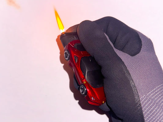 Maroon Ferrari SF90 Refillable Lighter