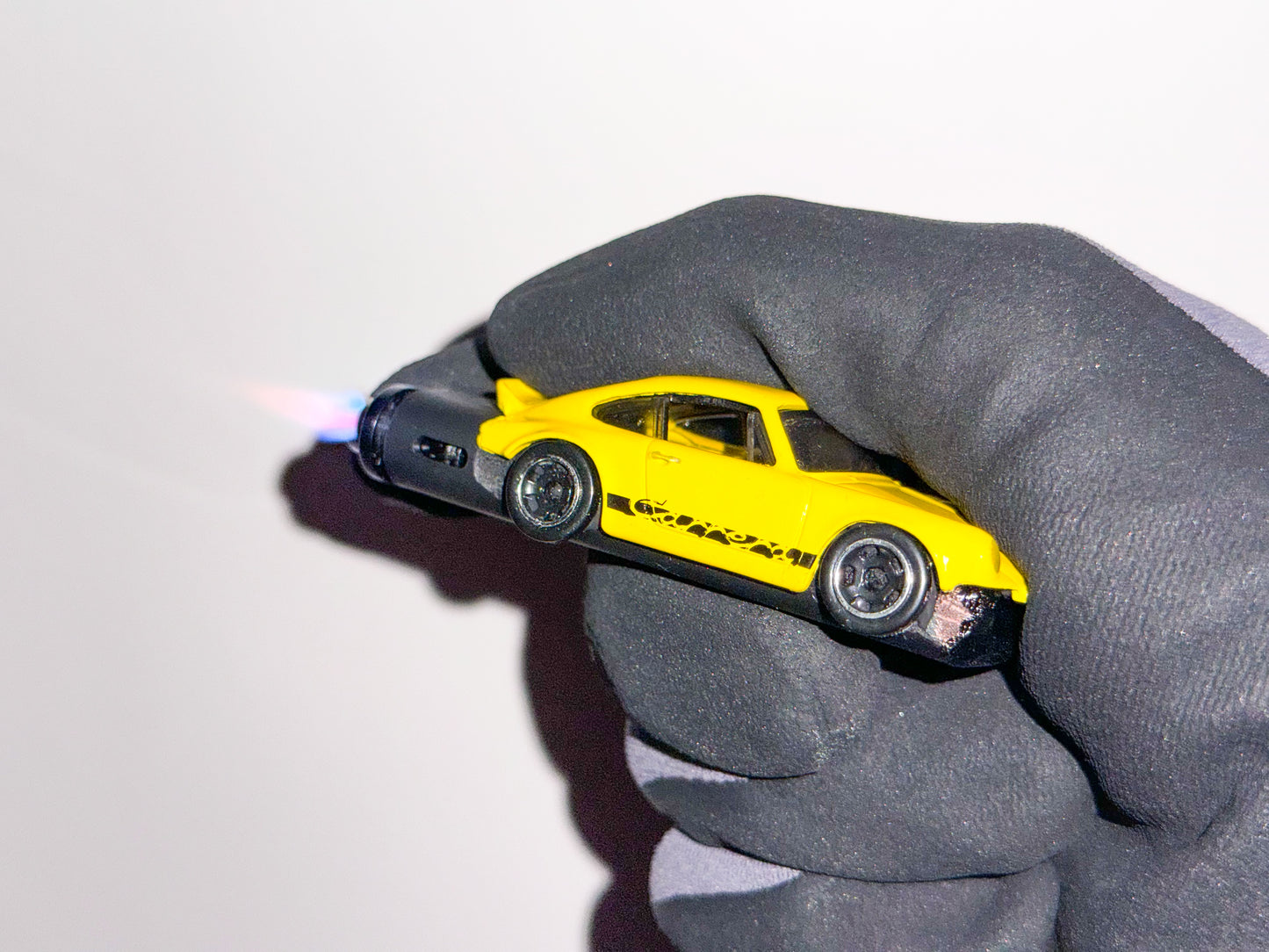 Yellow Porsche Carrera Refillable Lighter